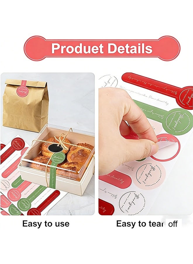 Happy D 150PCS Handmade Food Baking Label Stickers - Long Colorful Sealing Labels for Candy, Bread, and Baked Goods Packaging - Image 4